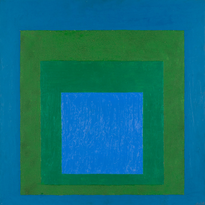 Albers' Homage to the Square: Blue Call
