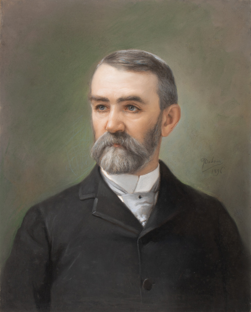 Portrait but of a male with graying beard