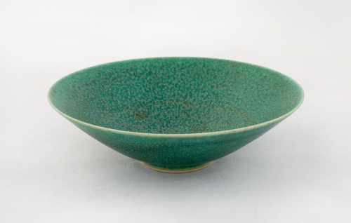 Small, teal dish with light rim