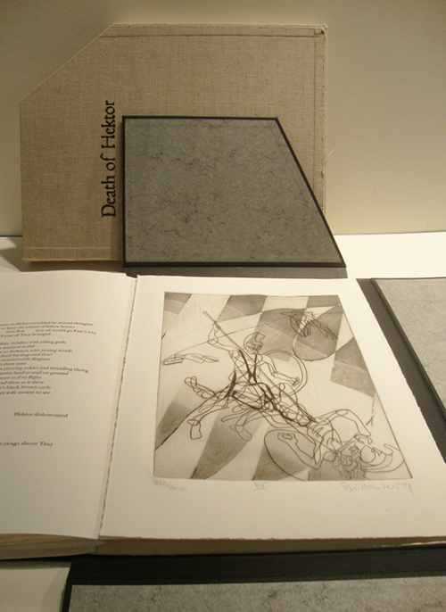 Illustrated portfolio of a poem by Bryan Coffey; published by Circle Press; includes nine engravings