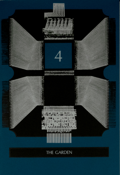Geometric, Blue, The number 4, Cover