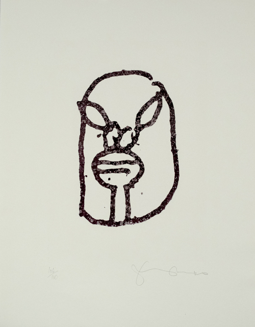 abstract, head, printmaking, Tom Phillips